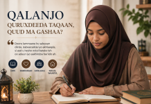 Qalanjo Quruxdeed taqaan, quud ma gashaa?