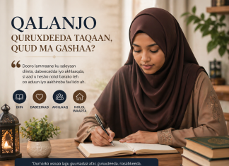 Qalanjo Quruxdeed taqaan, quud ma gashaa?